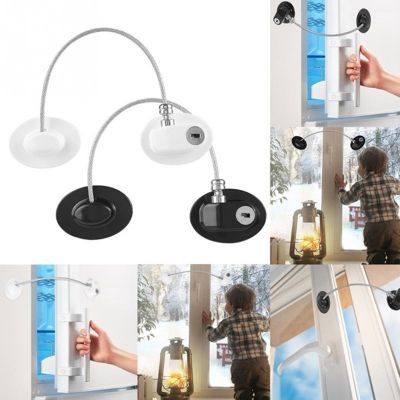 ☑﹍ Baby Safety Lock Fridge Window Non-punching Lock Wire Cable Safety Protection