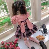 CUI YI SHOP summer jk 2023 new set baby girl tutu kindergarten college style two-piece trendy