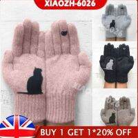 Cotton Gloves Gloves Mitten Simple Pink Brand Cute Cat Bird Print Cat Fan