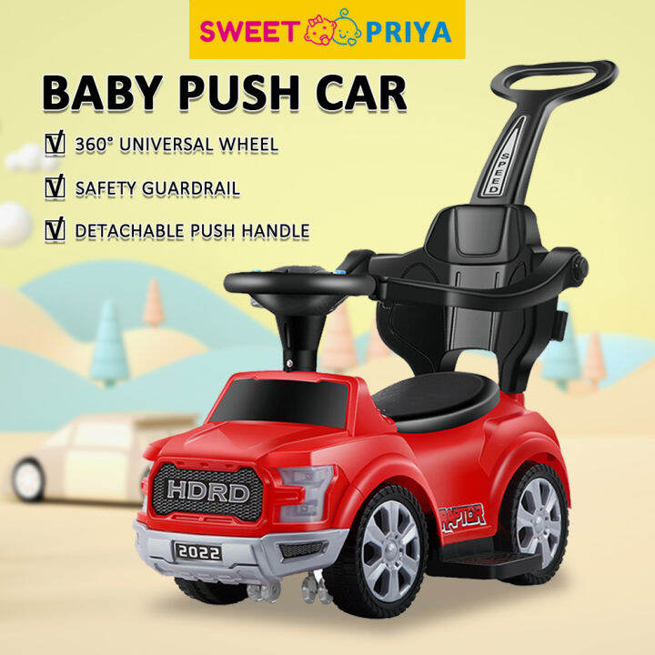 Children's toys for outdoor sports 3 in 1 Ride On Car With Handle Music