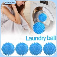 BAIFAQIAN ลูกบอลนุ่มเครื่องซักผ้าทำความสะอาดทรงกลม2ชิ้น Bola Laundry พีวีซีลูกบอลเครื่องเป่าแบบนำกลับมาใช้ได้นุ่ม