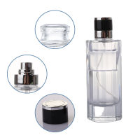 100ml Sub-bottle Bottling 100ml Sub-bottle Perfume Bottle Cylindrical Bottling Glass Perfume Bottle Thick-bottomed Bottling Press The Spray Bottle Portable Bottling Vertical Stripe Bottling Fragrance Bottling