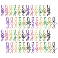 【jw】⊙  Paper Clip File Metal Folders Binder Paperclips Stationery Music Office Colored