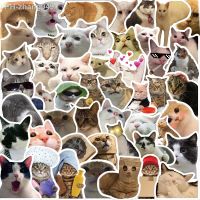 50PCS Funny Cute Cat Stickers Cartoon Decals Cup Stationery Guitar Phone Bicycle Laptop Luggage Car Graffiti Kids Toys