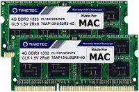 Timetec Hynix IC 8GB KIT(2x4GB) Compatible for Apple DDR3 1333MHz PC3-10600 for MacBook Pro (Early/Late 2011 13/15/17 inch), iMac (Mid 2010, Mid/Late 2011 21.5/27 inch), Mac Mini(Mid 2011) RAM Upgrade