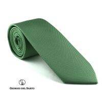 Giorgio Del Sarto Necktie 7.5 cm Green with Fabric Texture เนคไทสีเขียวมีเท็กเจอร์