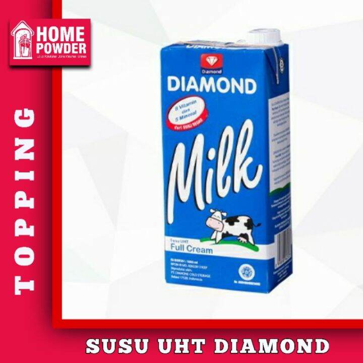 Promo Susu UHT Diamond Milk Full Cream 1000ml 1 Liter Murah | Lazada