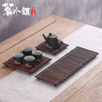 ▩ tea mat kung fu set retro bamboo drain tray cup