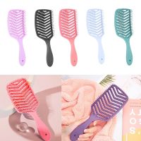 【HOT】 Wide Teeth Cushion Comb Massage Anti-Tangle Anti-static Hair Detangling Brush-Salon Styling Accessory