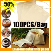 100PCS/Bag Disposable for with String Infuser Non-woven Paper Filter Teabags