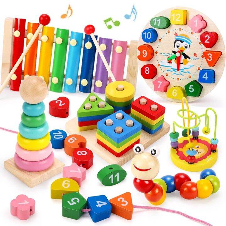 เกม-montessori-ของเล่นเด็กปริศนาทำจากไม้3มิติสำหรับของเล่นไม้เพื่อการศึกษาของเล่นพัฒนาการเรียนรู้สำหรับเด็กสำหรับเด็ก1-2-3ปี