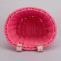 PE Rattan Handlebar Carrier Bag Bicycle Front Basket Holder Cycling Accessories