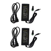 Retail 2X 12V Power Supply Adapter 6A Transformer 110-220V Gift