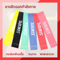 ยางยืดออกกำลังกาย elastic band ความหนืด 6 ระดับ ครบชุด 6 เส้น