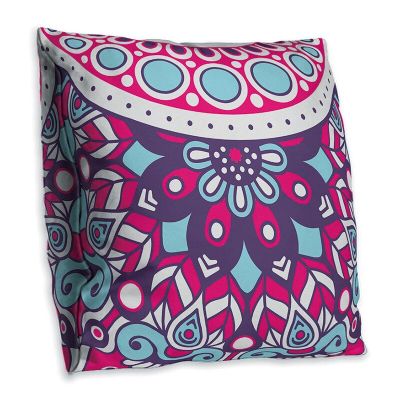 Colorful Mandala Cushion Cover Pillow Case Polyester Double Sides  Soft Throw Cover Floral Pillowcase 45cmx45cm