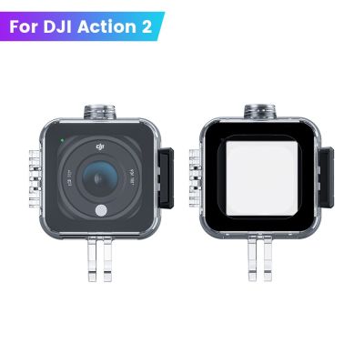 ซองกันน้ำสำหรับ DJI Action 245เมตรเปลือกเคสป้องกันสำหรับ DJI OSMO Action 2อุปกรณ์เสริมสำหรับกล้องกีฬา