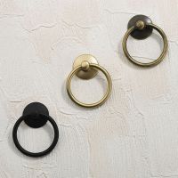 2Pc Retro Round Door Handle Alloy Cabinet Alloy Cabinet Dresser Drawer Knob Handle Jewelry Box Door Ring Cabinet