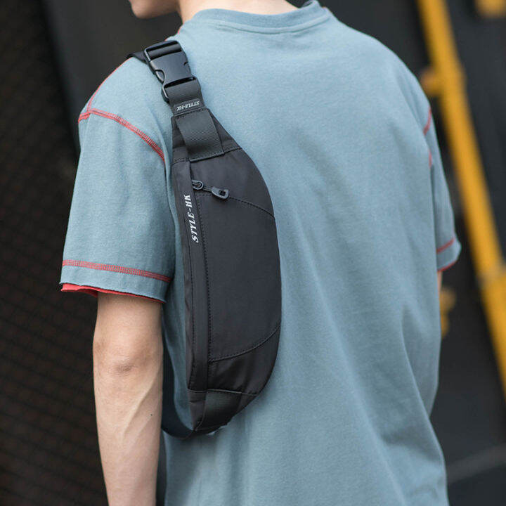 Waistpack Men's Crossbody Bag Casual Men's Chest Bag Tidal Shoulder Bag