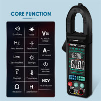 Professional Portable Digital Multimeter Smart Clamp DMM Frequency Temperature ACDC Voltage Measuring Meter Big Screen Durable