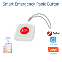 Tuya Zigbee SOS Emergency Call Button For Elderly, Patients, Disabled, Caregiver, Fall Alarm, Work with Tuya Zigbee Hub