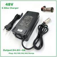 เครื่องชาร์จ2A 54.6V 13S 48V อุปกรณ์เชื่อมต่อ XLR 54.6V ที่ชาร์จแบตเตอรี่ลิเธียมไอออนที่ชาร์จแบทแบบโพลิเมอร์ลิเธียม