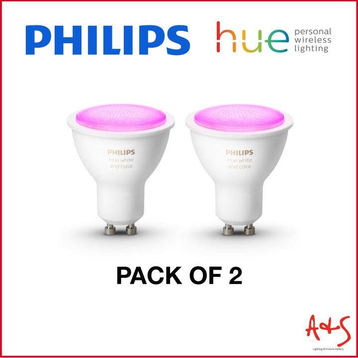 philips hue gu10 colour 2 pack