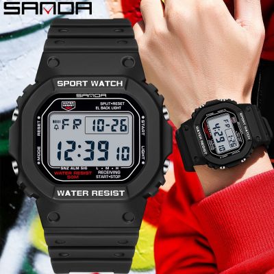 SANDA G style Digital Watch Men Luxury Brand Military Watch Fashion Men Sport Watch Alarm Stopwatch Clock Male Relogio Masculino