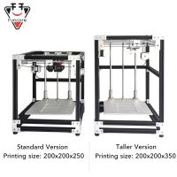 FUNCORE 3D Printer UM2 Frame Kit with XYZ Metal Parts Ultimaker2+ 2020 Aluminum Profile Standard Version and Taller Version Hand Tool Parts Accessorie