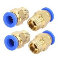 New Product 8Mm Tube 1/4BSP Male Thread Quick Connector Pneumatic Air Fittings 4Pcs