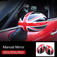 2pcs Door Rear View Mirror Covers Stickers Car-styling For Mini Cooper S Clubman Countryman Paceman R55 R56 R57 R58 R59 R60 R61