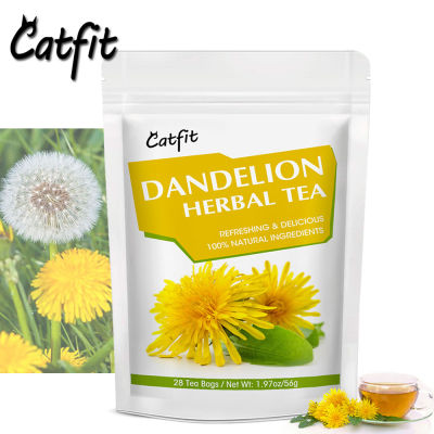 CatFit Natural Dandelion-tea Lung Cleansing Relieve Cough Antiviral Breathing Detoxification เครื่องดื่ม การดูแลสุขภาพ