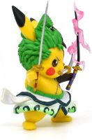 PVC 4 Pokemon Anime Kawaii Pikachu Cosplay Roronoa Zoro Action Figure Statues GK Collection Birthday Gifts Funko Pop It