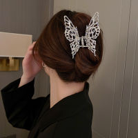 WWWage Elegant Silver Hollow Geometric Metal Butterfly Hair Claw Vintage Hair Clips Hairpin Hair Cra. Hair Accessories