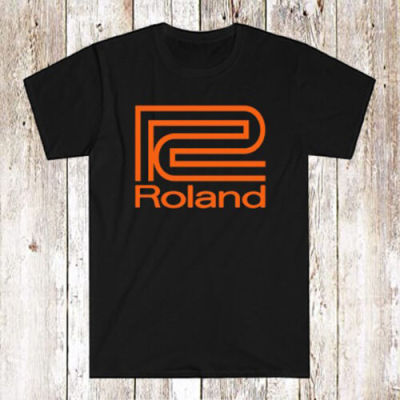 Roland New Logo Mens Black Tshirt Size S5Xl