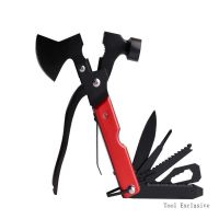 Outdoor Multifunctional Axe Hammer Portable Stainless Steel Folding Emergency Tool Seat Belt Cutter Outdoor Mini Hammer Tools