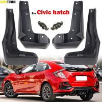 4x ด้านหน้าด้านหลังสำหรับ Honda Civic Hatchback Hatch 2016 - 2021 Mud Flaps Splash Guards Fender อุปกรณ์เสริม2017 2018 2019 2020