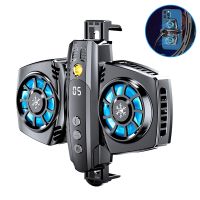 ♣ Mobile Phone Cooler Semiconductor Dual Cooling Fan Radiator Smartphone Temperature Display Heat Sink Cell Phone Gamer Coolers