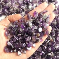 100g 5-8mm Natural Amethysts Powder Crystal Gravel Rock Raw Gem stone Mineral Fish Tank Bonsai Decoration Energy Stone