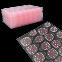 【hot】◐☞₪  Pink 6cmX8cm 120pcs Sided False Adhesive Tape Glue Sticker Tips Fake Manicure Gel Makeup