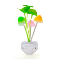 Cute Dream Mushroom Fungus Luminaria Lamp Night Light 3 LED Mushroom LED Nightlight Children Nightlight with EU US Plug Night Lights