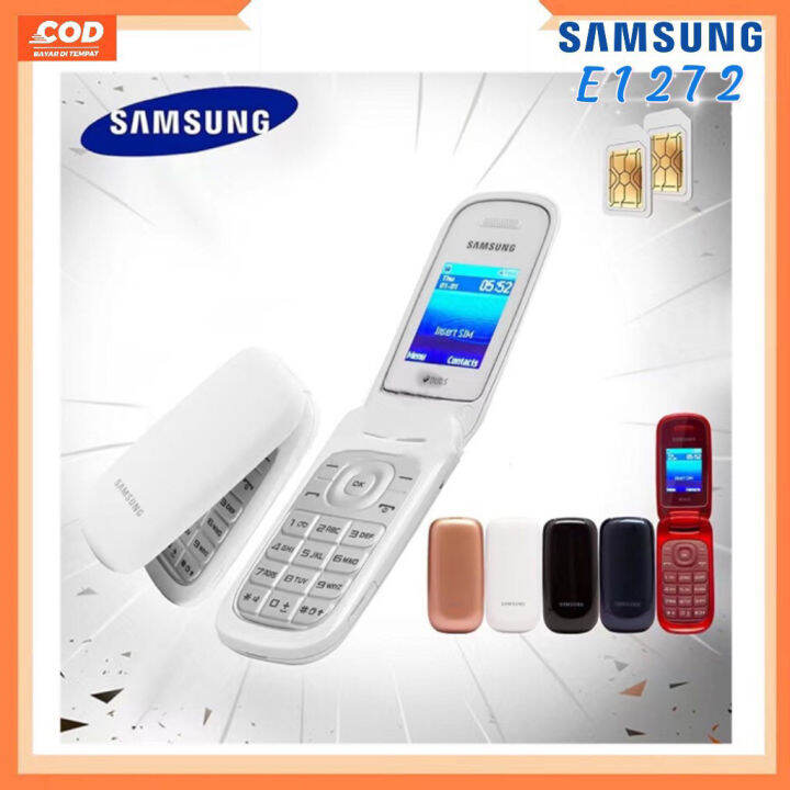 Samsung E1272 GSM Samsung flip phone dual card function basic mobile