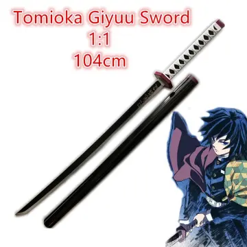 100 ORIGINAL100 ORIGINAL104cm Demon Slayer Sword Katana Nichirin Blade  Tomioka Giyuu Cosplay 11 Kimetsu No Yaiba Wooden Model Props Toys Adult  Gift  Lazada PH
