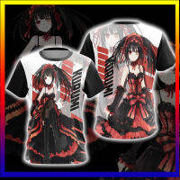 Date A Live T-shirt อะนิเมะ 3D Printing Street Wear ผู้ชายแฟชั่นผู้หญิงบวกขนาดเสื้อยืดแขนสั้นฮาราจูกุเด็กเสื้อยืดเสื้อผ้าด้านบน XS-5XL