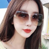 ☎2022 new Personalized Sunglasses 2021 Women Sun Glasses Fashion New Frameless Metal Shades Retro Ladies Sunglasses