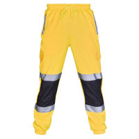 Men Road Work Cargo Pants High Visibility Overalls Casual Pocket Work Casual Trouser Pants Gyms Fitness Casual Sweatpants