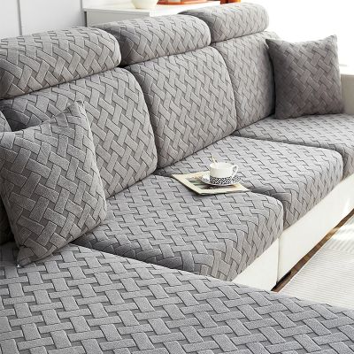 hot！【DT】卍✵  1pc Stretchy Sofa Cover ModernPlain Color Cushion Cover Room