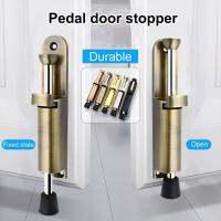 1 Set Pedal Design Door Stopper Stable Anti-collision High Hardness Door Block Positioning Door Suction Household Supplies