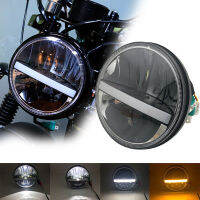 7" Inch Round Led Headlamp with HiLo Beam Head Lamp For Yamaha Road Star 1700 Midnight Motorcycles Headlight