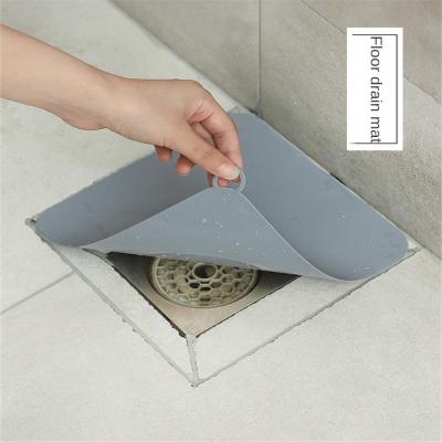 1piece Household Sewer Pipe Cover Thick Silicone Mat Anti-smell Floor Cover Deodorant Cover Bathroom Deodorant Insect-proof Seal  by Hs2023