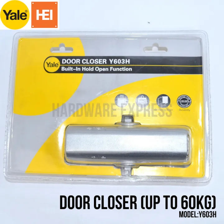 Yale Silver Finish Door Closer Y603H (Up to 65kg) Lazada PH